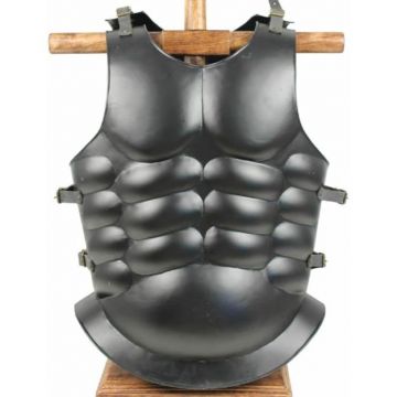 Medieval Muscle Body Armor Cuirass Flat Black